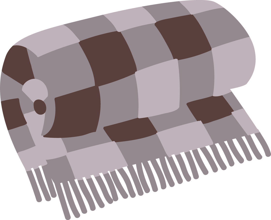 Checkered Blanket Illustration